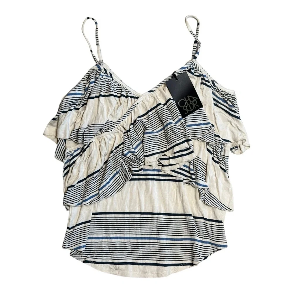 Nwt Chaser Crossover Ruffle Tank - Picture 3 of 4
